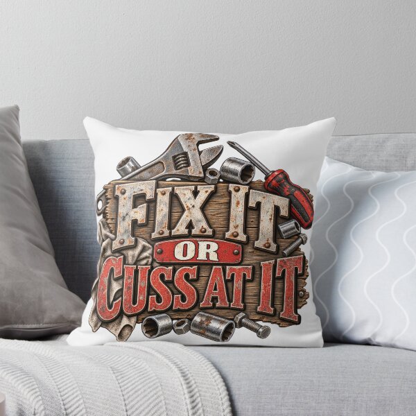 Item preview, Fix It or Cuss at It Mechanic Humor designed and sold by J-CCreations.
