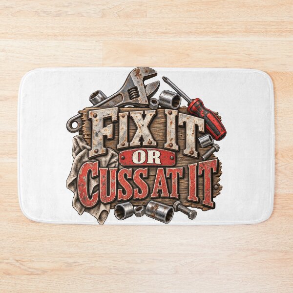 Item preview, Fix It or Cuss at It Mechanic Humor designed and sold by J-CCreations.