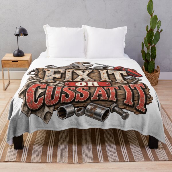 Item preview, Fix It or Cuss at It Mechanic Humor designed and sold by J-CCreations.