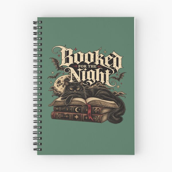 Item preview, Gothic Black Cat Book Lover Reader designed and sold by POD DYNASTY | Original Print On Demand T-Shirt Graphics.