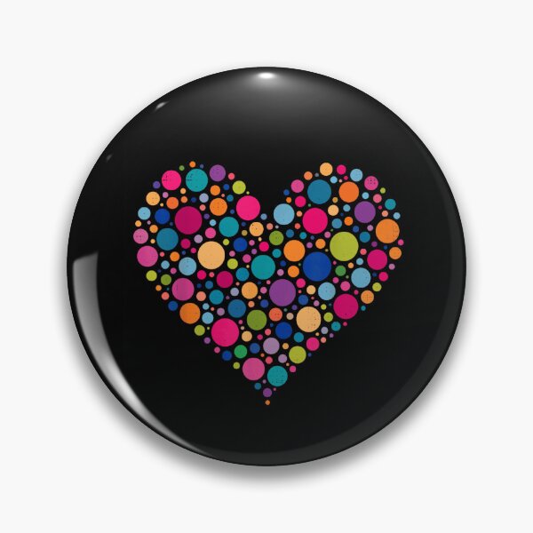 Item preview, Rainbow Colorful Polka Dots Heart Art International Dot Day Love designed and sold by Creative Spark.