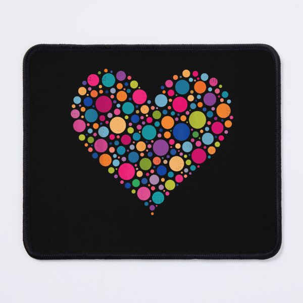 Item preview, Rainbow Colorful Polka Dots Heart Art International Dot Day Love designed and sold by Creative Spark.