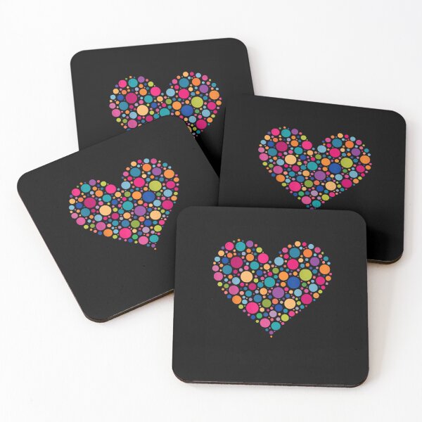 Item preview, Rainbow Colorful Polka Dots Heart Art International Dot Day Love designed and sold by Creative Spark.