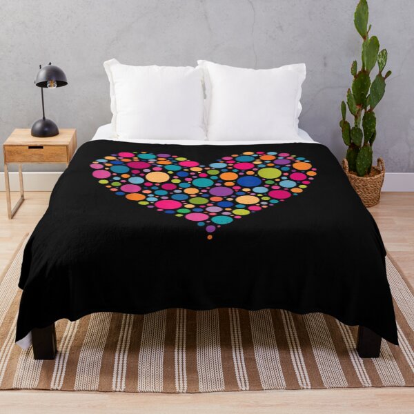 Item preview, Rainbow Colorful Polka Dots Heart Art International Dot Day Love designed and sold by Creative Spark.
