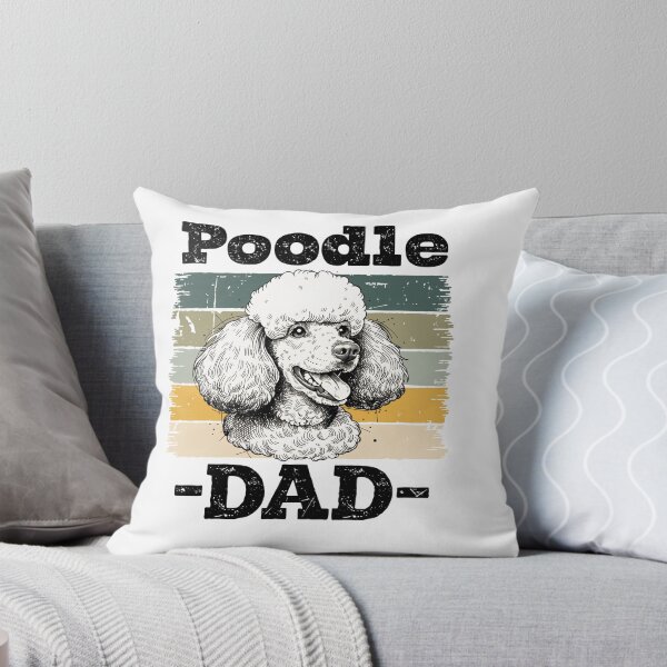 Item preview, pooodle dad vintage poodle portrait lettering designed and sold by DariaOltes.