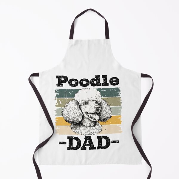 Item preview, pooodle dad vintage poodle portrait lettering designed and sold by DariaOltes.