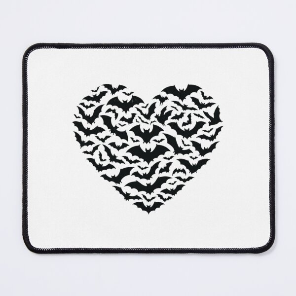 Item preview, Flying Bats Heart, Halloween Spooky Bat Swarm designed and sold by CloudyPress.