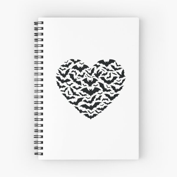 Item preview, Flying Bats Heart, Halloween Spooky Bat Swarm designed and sold by CloudyPress.