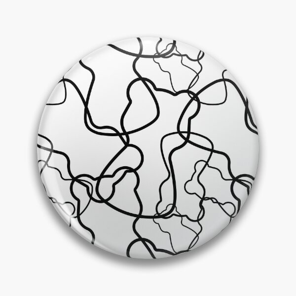 Item preview, Abstract Line Art Gummy Bear Pattern. Minimalist Doodle. Light Mode designed and sold by AnnaDesertArt.
