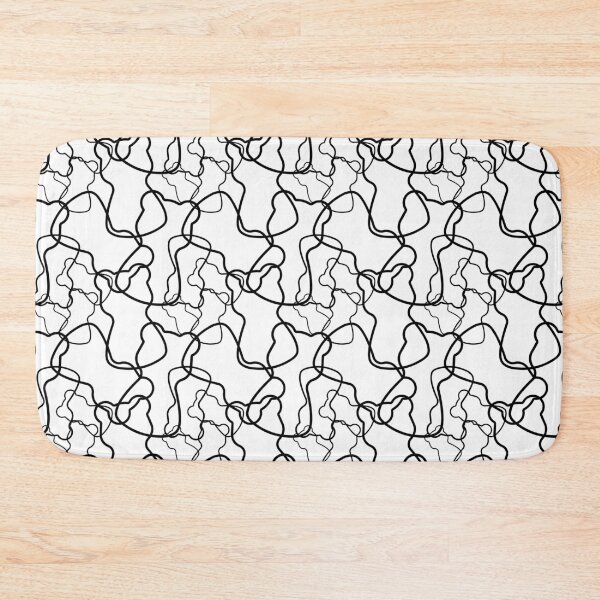 Item preview, Abstract Line Art Gummy Bear Pattern. Minimalist Doodle. Light Mode designed and sold by AnnaDesertArt.