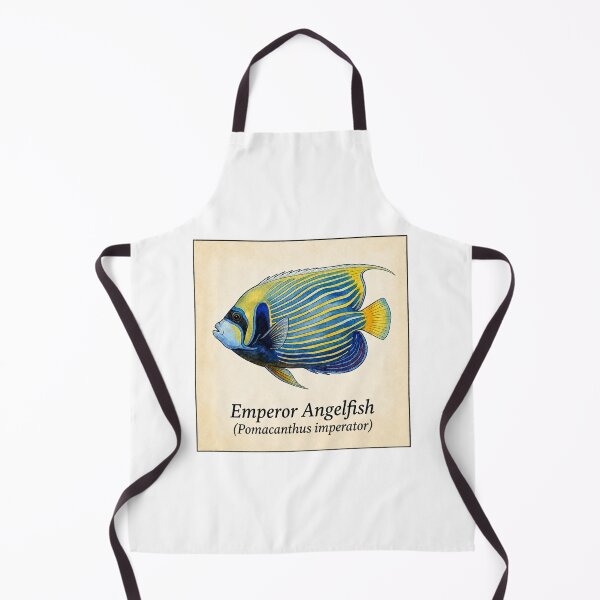 Item preview, Emperor Angelfish Watercolor Reef Art Print designed and sold by KenworksDigital.