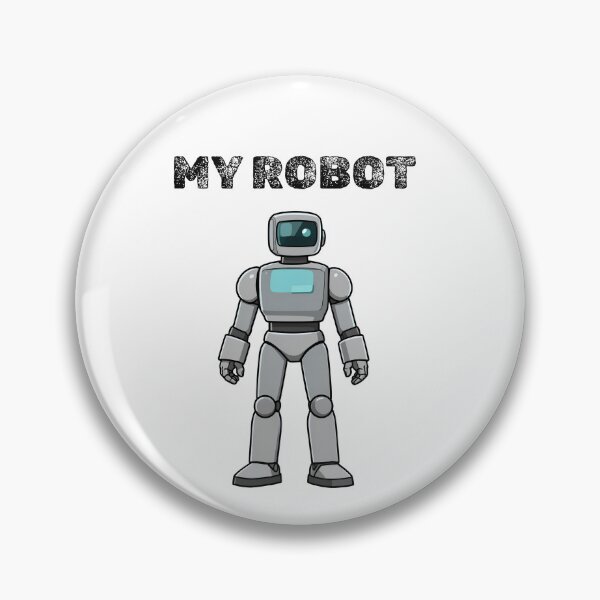 Item preview, Cute Sci Fi Robot Illustration designed and sold by Inka Moon Design.