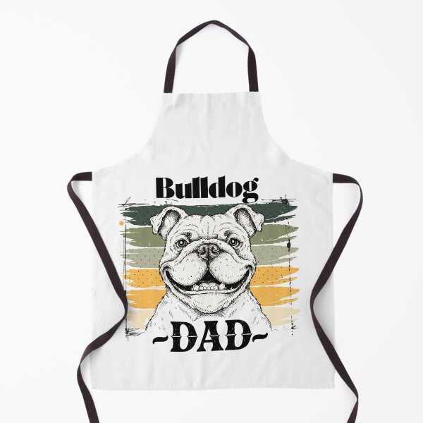 Item preview, bulldog dad typography retro dog face graphic designed and sold by DariaOltes.