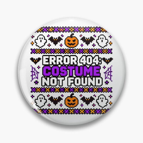 Item preview, 404 Costume Pixel Art Error Halloween Geek designed and sold by chattsuede.
