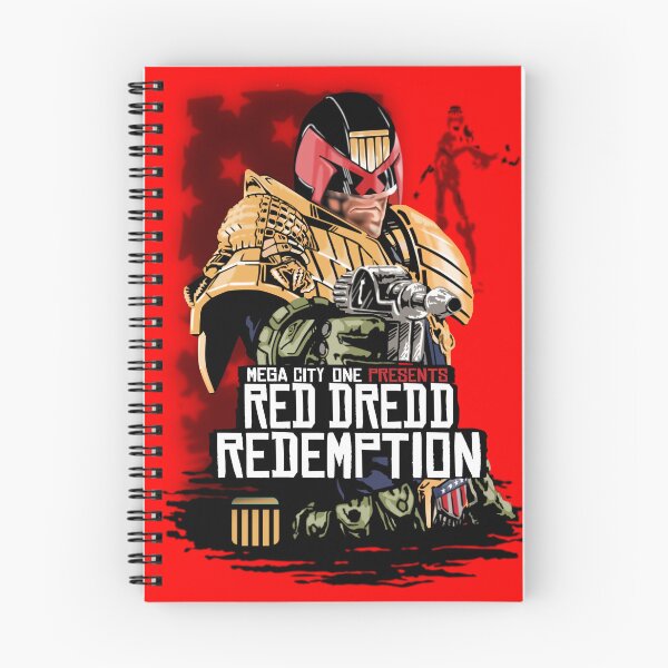 Item preview, Red Dredd Redemption – Judge Dredd Video Game Parody Graphic Tee  Main Tag: Judge Dredd designed and sold by MikeMoreArt.