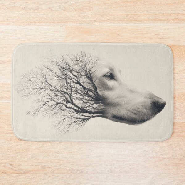 Item preview, Dog head with tree branches design designed and sold by anytka.