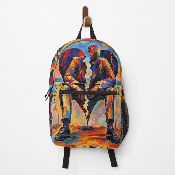 Item preview, Broken Heart by the Sea – Fauvist Symbolic Painting designed and sold by RamyGallery.