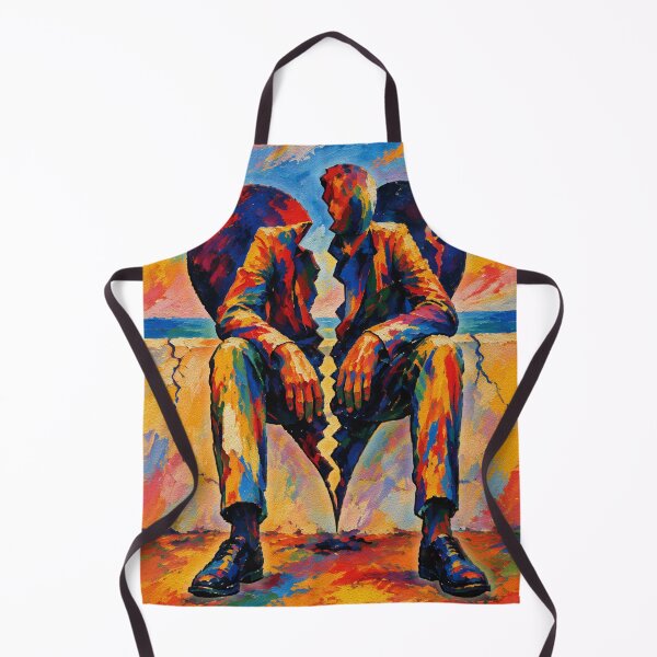 Item preview, Broken Heart by the Sea – Fauvist Symbolic Painting designed and sold by RamyGallery.