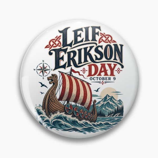 Item preview, Leif Erikson Day Shirt – Vintage Viking Longship designed and sold by meme2525.