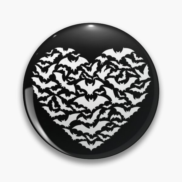 Item preview, Flying Bats Heart, Halloween Spooky Bat Swarm designed and sold by CloudyPress.