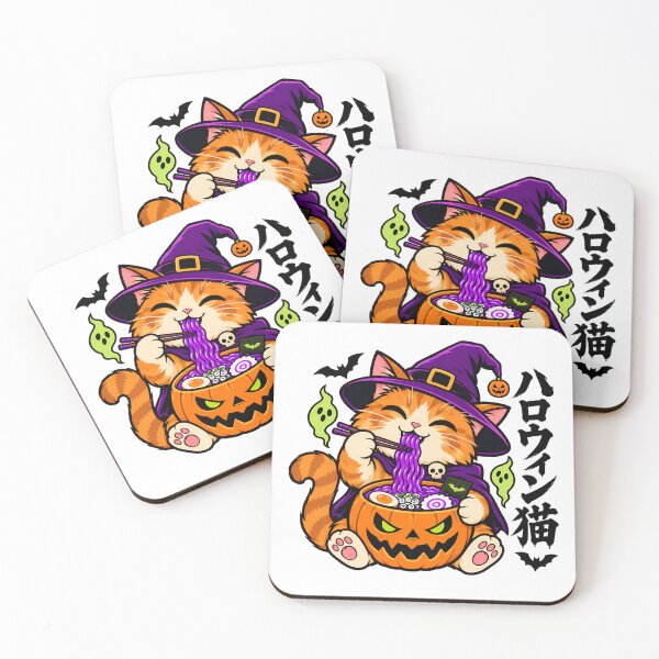 Item preview, Halloween Cat Witch Ramen Spooky Feast designed and sold by chattsuede.