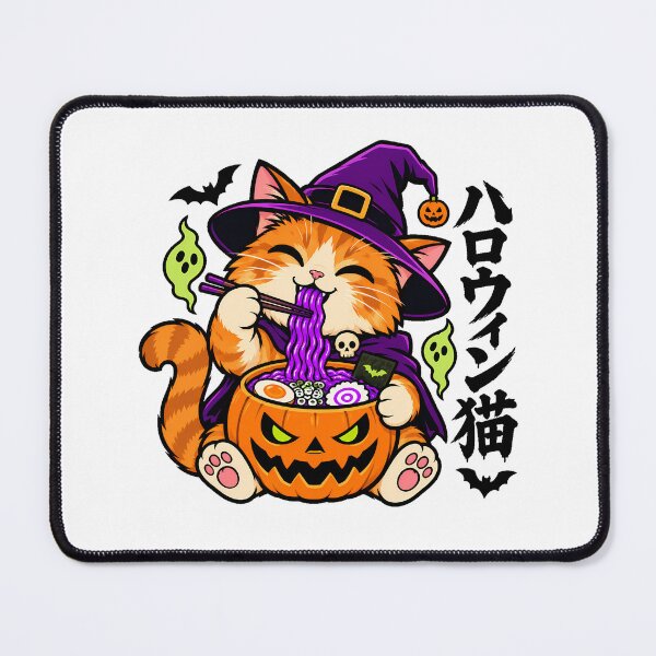 Item preview, Halloween Cat Witch Ramen Spooky Feast designed and sold by chattsuede.