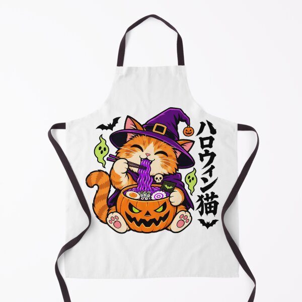 Item preview, Halloween Cat Witch Ramen Spooky Feast designed and sold by chattsuede.
