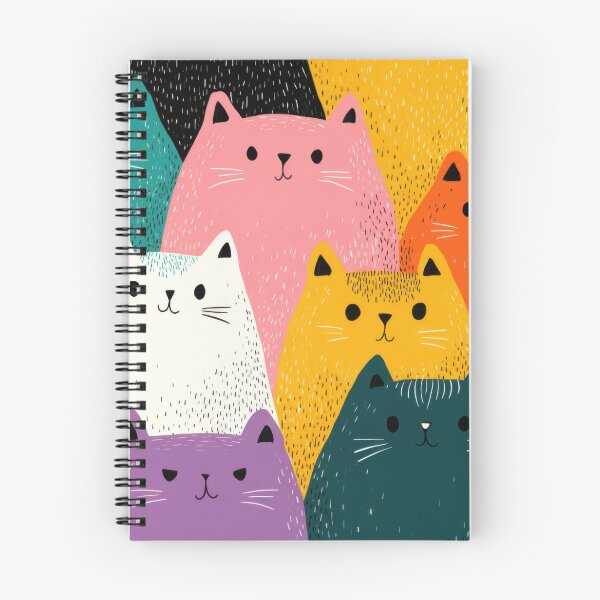 Item preview, Colorful cats grouped together designed and sold by anytka.
