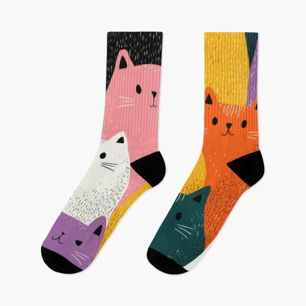 Item preview, Colorful cats grouped together designed and sold by anytka.