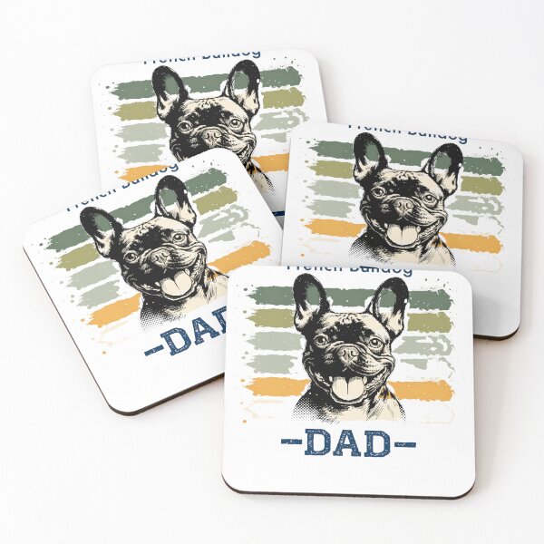 Item preview, french bulldog dad vintage distressed dog portrait designed and sold by DariaOltes.
