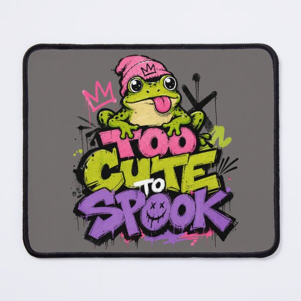 Item preview, Too Cute To Spook Graffiti Frog T-Shirt | Cute Beanie Toad Neon Purple Lime Green Streetwear Gift designed and sold by illeN-Art-World.