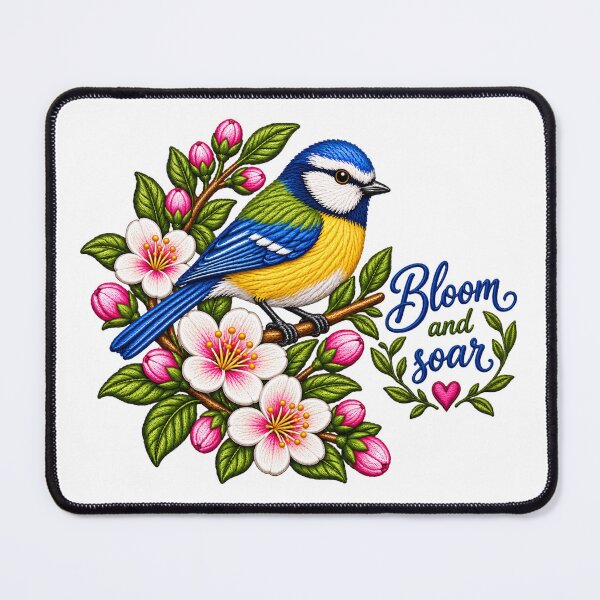 Item preview, Colourful Sparrow on flowers twigs, Cherry Blossom Bloom and soar designed and sold by SABEHAT.
