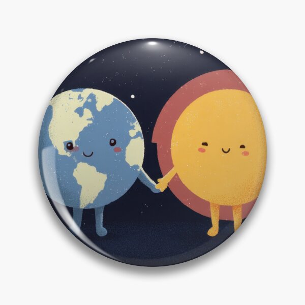 Item preview, Earth and sun holding hands in space designed and sold by anytka.