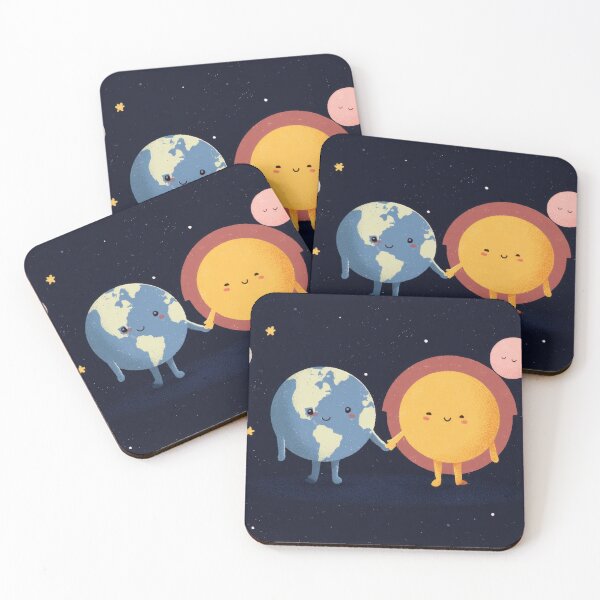 Item preview, Earth and sun holding hands in space designed and sold by anytka.
