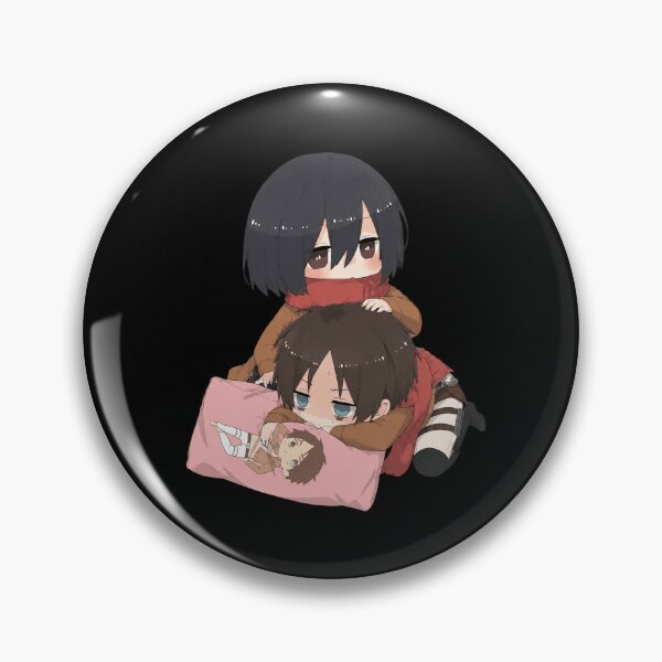 Item preview, Mikasa And Eren Chibi designed and sold by CharlieBurrell.