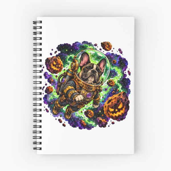Item preview, Frenchie Astronaut Cosmic Pumpkin Halloween designed and sold by chattsuede.