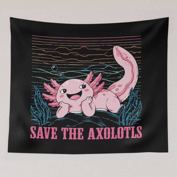 Item preview, Save The Axolotls Cute designed and sold by ClaireCum.