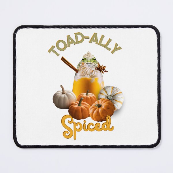 Item preview, Toad-ally Spiced | Funny Pumpkin Spice Toad Pun | Dark Ink Edition designed and sold by SunandShade.