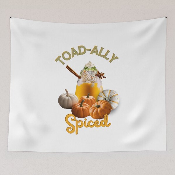 Item preview, Toad-ally Spiced | Funny Pumpkin Spice Toad Pun | Dark Ink Edition designed and sold by SunandShade.