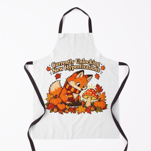 Item preview, Fixation Fox Autumn Mushroom Neurodivergent designed and sold by chattsuede.