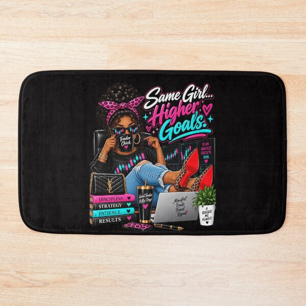 Item preview, Trader Chick-Same Girl Higher Goals-Option One- Black Background  designed and sold by Trendi61.