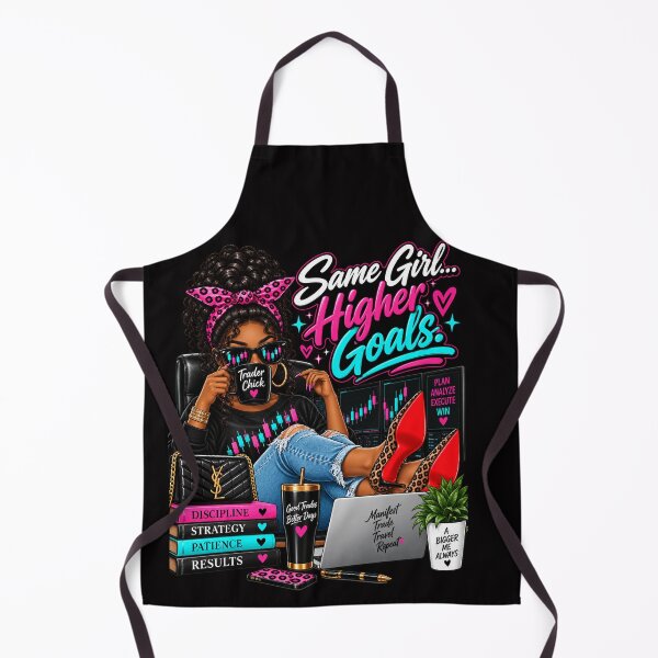 Item preview, Trader Chick-Same Girl Higher Goals-Option One- Black Background  designed and sold by Trendi61.