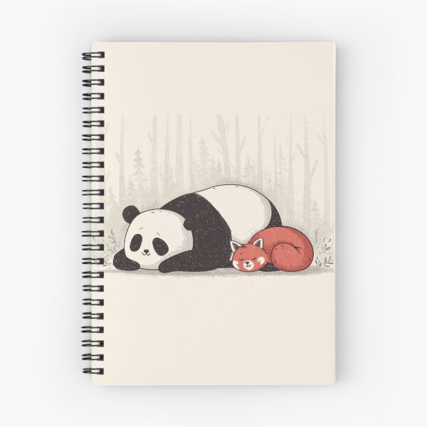 Item preview, Panda and fox resting in the forest designed and sold by anytka.