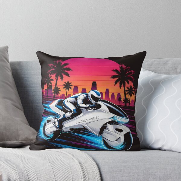 Item preview, Retro Cyberpunk Motorcycle Sunset Synthwave Design designed and sold by redkat-4.