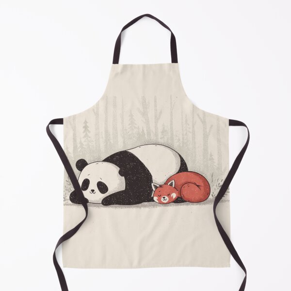 Item preview, Panda and fox resting in the forest designed and sold by anytka.