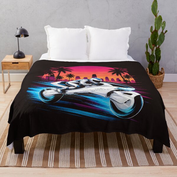 Item preview, Retro Cyberpunk Motorcycle Sunset Synthwave Design designed and sold by redkat-4.