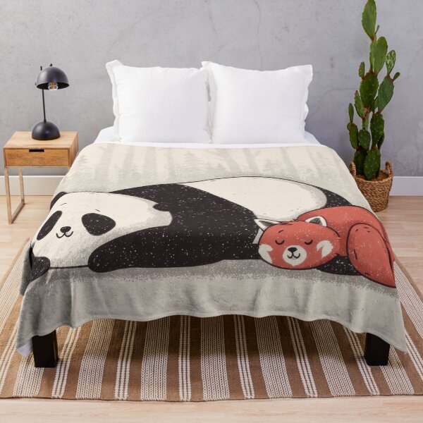 Item preview, Panda and fox resting in the forest designed and sold by anytka.