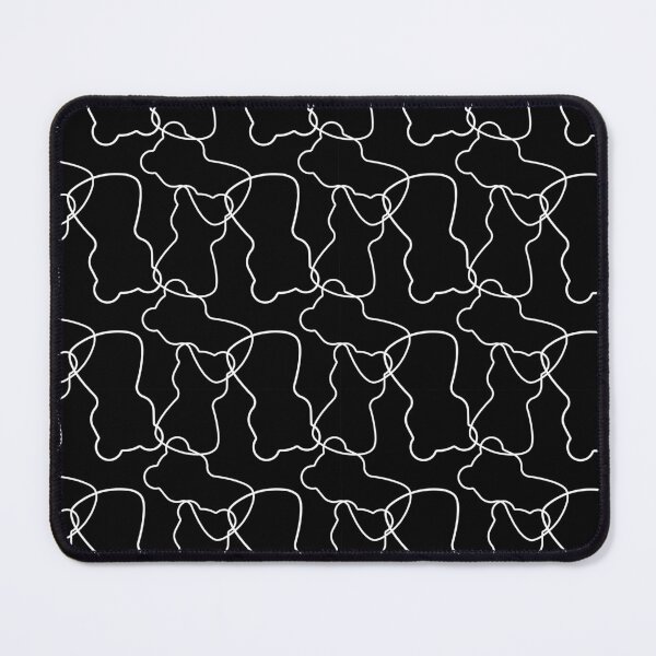Item preview, Abstract Line Art Gummy Bear Pattern. Minimalist Doodle. Dark Mode designed and sold by AnnaDesertArt.