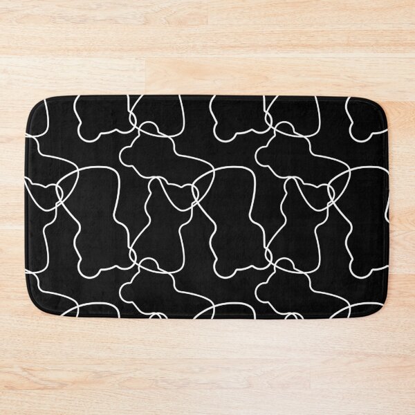 Item preview, Abstract Line Art Gummy Bear Pattern. Minimalist Doodle. Dark Mode designed and sold by AnnaDesertArt.