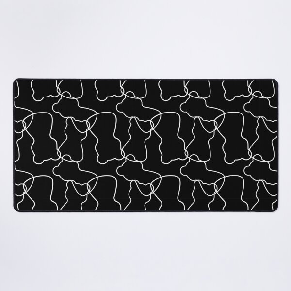 Item preview, Abstract Line Art Gummy Bear Pattern. Minimalist Doodle. Dark Mode designed and sold by AnnaDesertArt.